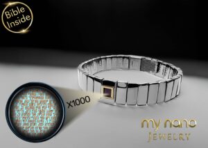 Silver Bible Scripture Examination Under Precision Microscope My Nano Jewelry